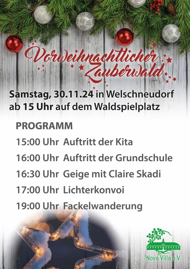 Programm vorweihnachtlicher Zauberwald